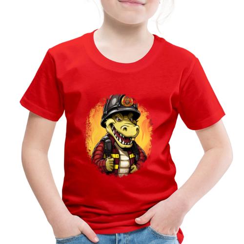 Fireman crocodile - Toddler Premium T-Shirt