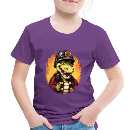 Fireman crocodile - Toddler Premium T-Shirt