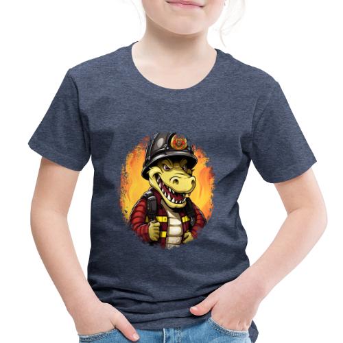 Fireman crocodile - Toddler Premium T-Shirt
