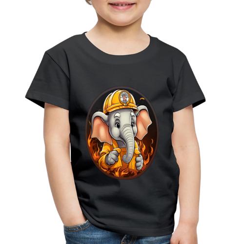 Elephant Firefighter - Toddler Premium T-Shirt