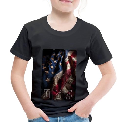 USA: Worn Stars and Stripes - Toddler Premium T-Shirt