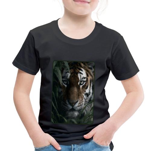 Tiger Jungle Eyes Wildlife Design - Toddler Premium T-Shirt