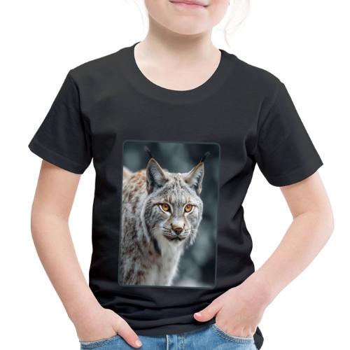 Lynx Portrait Piercing Eyes Design - Toddler Premium T-Shirt