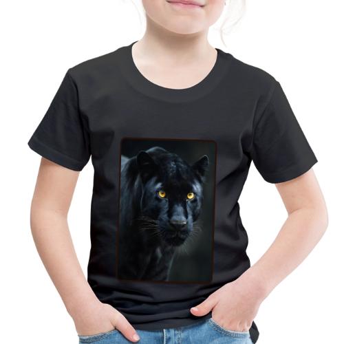 Black Panther Glowing Eyes Design - Toddler Premium T-Shirt