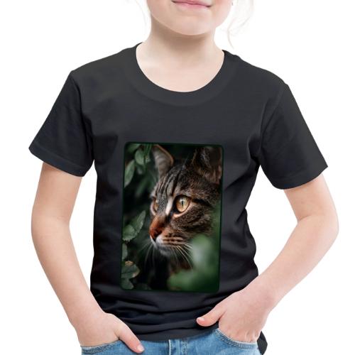 Tabby Cat Jungle Eyes Design - Toddler Premium T-Shirt