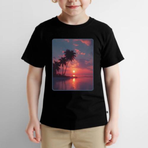 Tropical Sunset Ocean Reflection Design - Toddler Premium T-Shirt