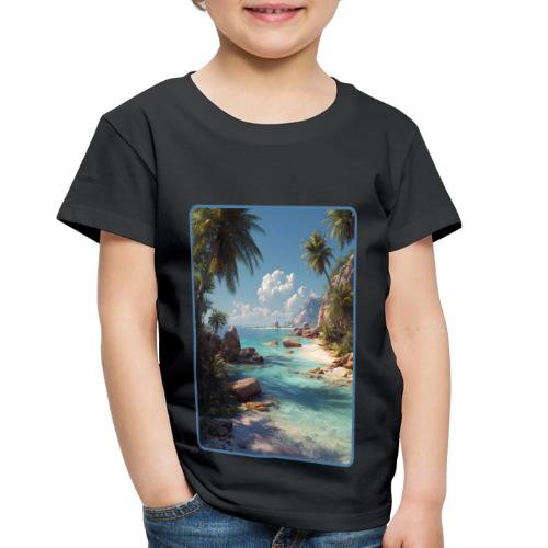 Tropical Island Paradise Ocean Design - Toddler Premium T-Shirt