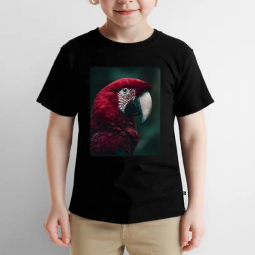 Red Green Macaw Bird Portrait Design - Toddler Premium T-Shirt
