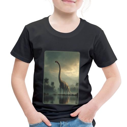 Brachiosaurus Misty Lake Design - Toddler Premium T-Shirt