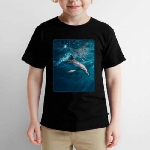 Dolphin Sunlit Ocean Serenity Design - Toddler Premium T-Shirt