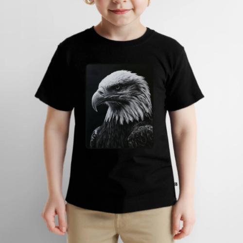 Black White Bald Eagle Design - Toddler Premium T-Shirt