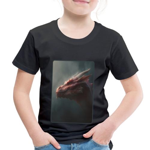 Red Dragon Fog Portrait Design - Toddler Premium T-Shirt