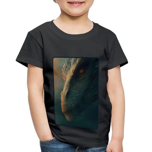 Golden Eye Dragon Close-Up Design - Toddler Premium T-Shirt
