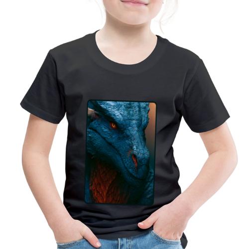 Turquoise Dragon Fire Eye Design - Toddler Premium T-Shirt
