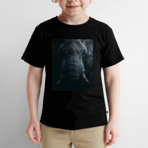 Shadow Elephant Intense Eyes Design - Toddler Premium T-Shirt