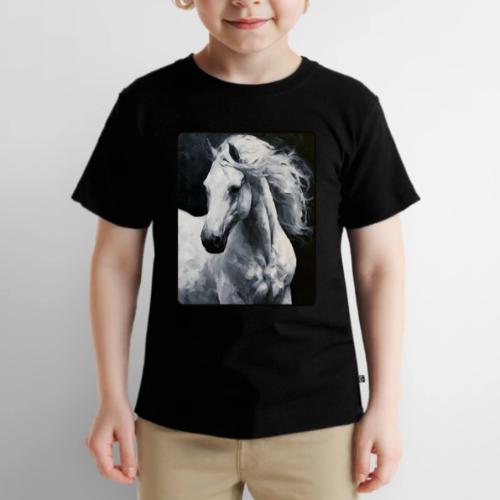 White Horse Oil Painting Design - Toddler Premium T-Shirt