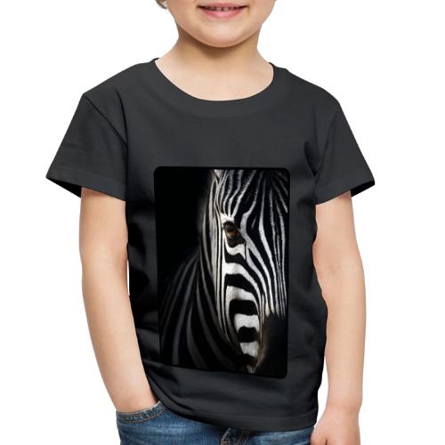 Zebra High Contrast Portrait Design - Toddler Premium T-Shirt