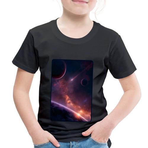 Cosmic Sunset Nebula Space Art - Toddler Premium T-Shirt
