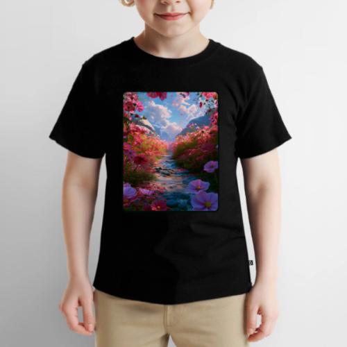 Dreamy Cosmos Valley Landscape Art - Toddler Premium T-Shirt