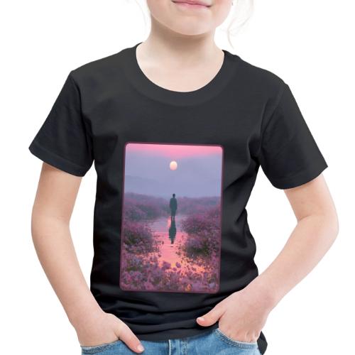 Ethereal Sunset Flower Field Art - Toddler Premium T-Shirt