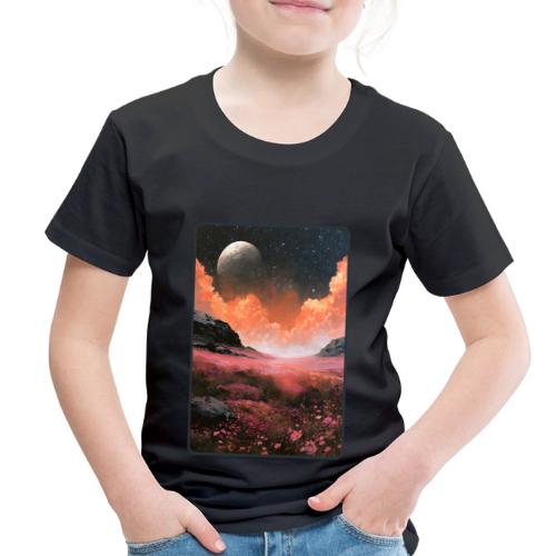 Moonlit Fantasy Flower Landscape - Toddler Premium T-Shirt