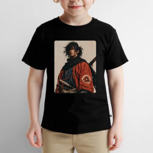 Young Samurai Warrior Portrait - Toddler Premium T-Shirt