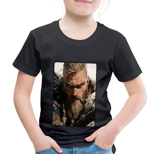 Fierce Viking Warrior Portrait - Toddler Premium T-Shirt