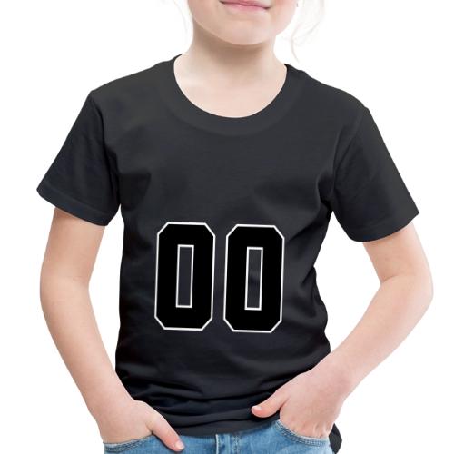 Varsity 00 Athletic Number Design - Toddler Premium T-Shirt