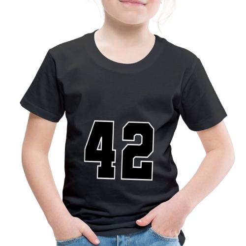 Varsity Number 42 Sports Style - Toddler Premium T-Shirt