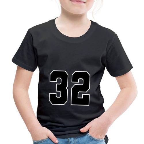 Varsity Number 32 Athletic Design - Toddler Premium T-Shirt