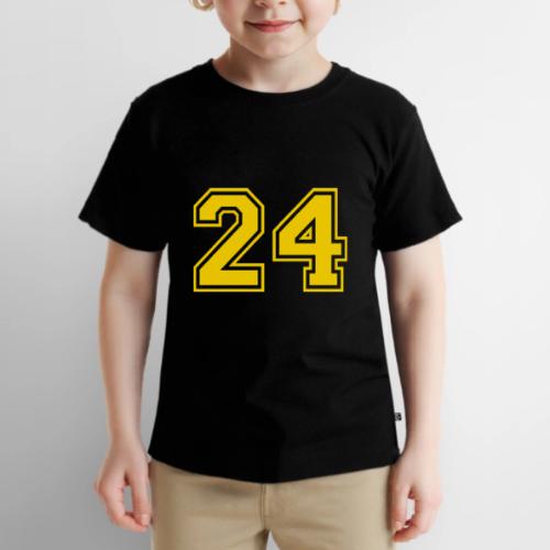 Number 24 in a classic athletic collegiate font - Toddler Premium T-Shirt
