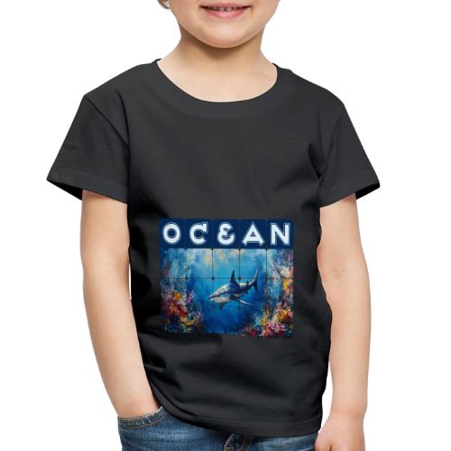 Ocean: Synthwave Shark - Toddler Premium T-Shirt