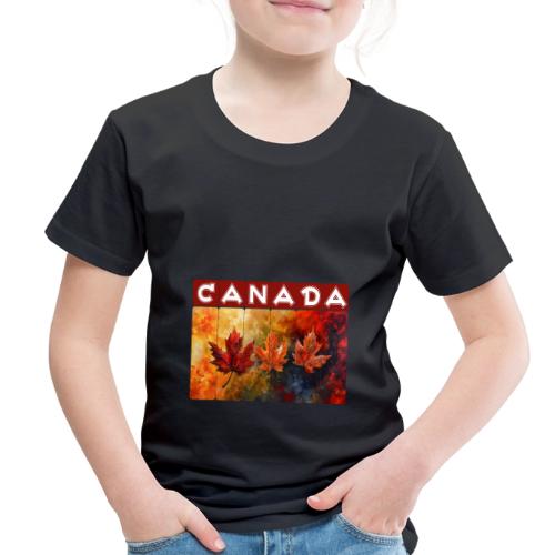 Painted Canada Leaves - Toddler Premium T-Shirt