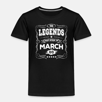 True legends are born in March - Toddler T-shirt