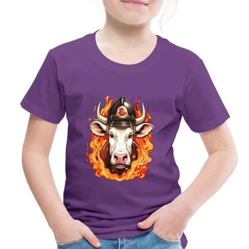 Firefighter cow - Toddler Premium T-Shirt