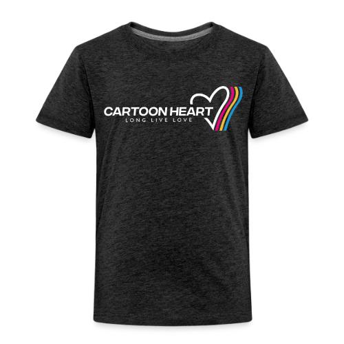Cartoon Heart Logo Range - Toddler Premium T-Shirt