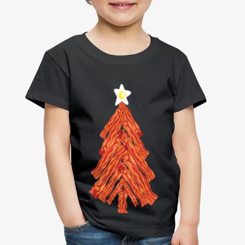 Funny Bacon and Egg Christmas Tree - Toddler Premium T-Shirt