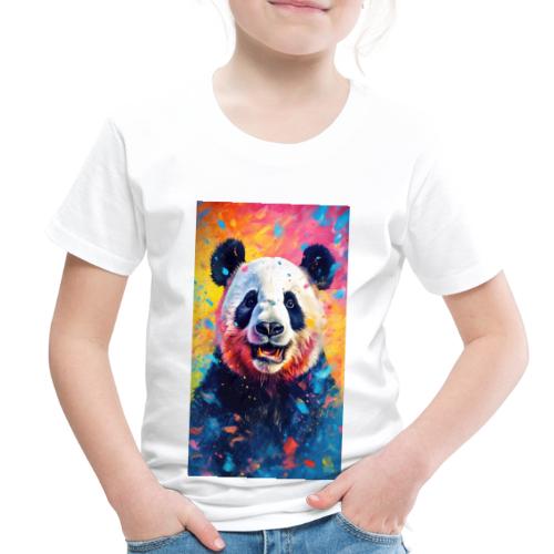 Paint Splatter Panda Bear - Toddler Premium T-Shirt