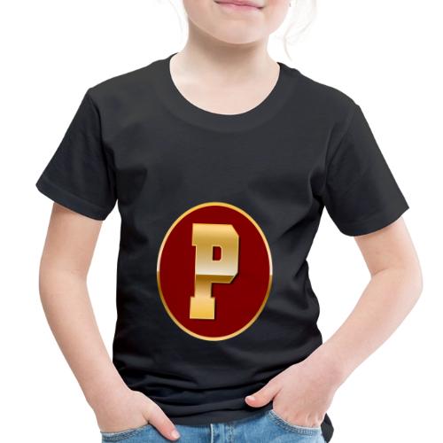 Letter P – Capital Varsity Alphabet Monogram - Toddler Premium T-Shirt