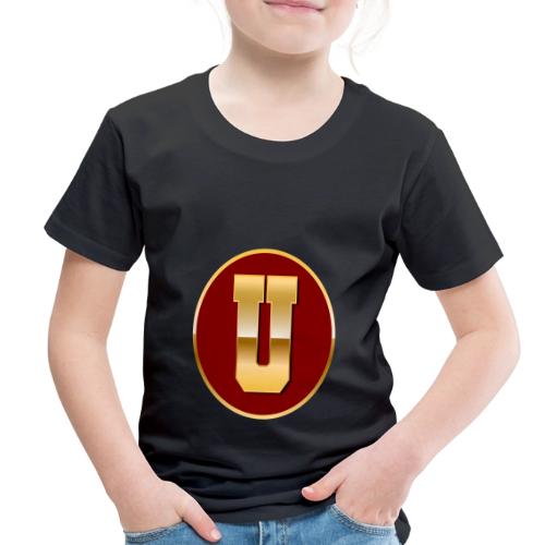 Letter U – Capital Varsity Alphabet Monogram - Toddler Premium T-Shirt