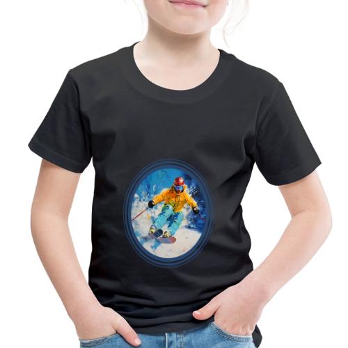 Born for Skiing - Toddler Premium T-Shirt