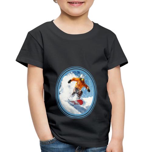 Snowboarding Edge - Toddler Premium T-Shirt