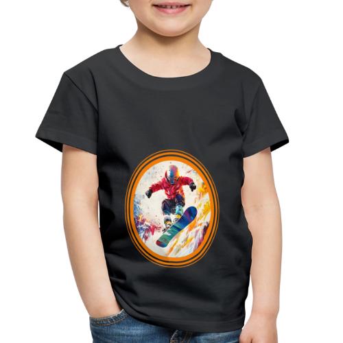 Snowboarding Horizon - Toddler Premium T-Shirt