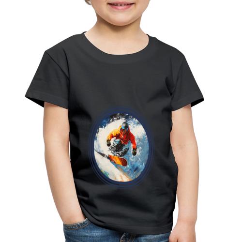 Snowboarding Rebel - Toddler Premium T-Shirt