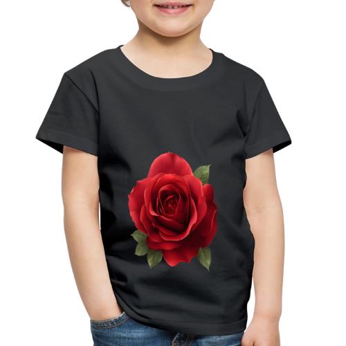 Rose: Crimson Bloom Elegance - Toddler Premium T-Shirt