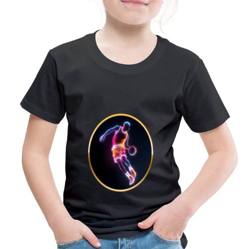 Neon Basketball Player - Toddler Premium T-Shirt