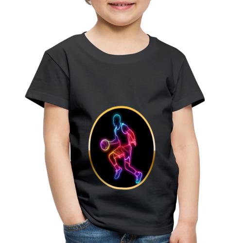 Basketball: Neon Dribble Pulse - Toddler Premium T-Shirt