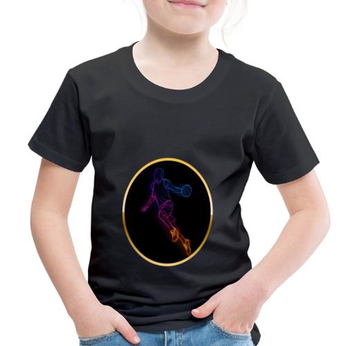 Basketball: Neon Jump Shot - Toddler Premium T-Shirt