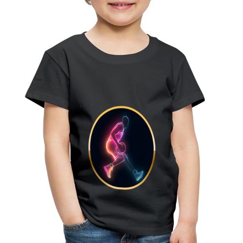 Basketball: Golden Court Glow - Toddler Premium T-Shirt