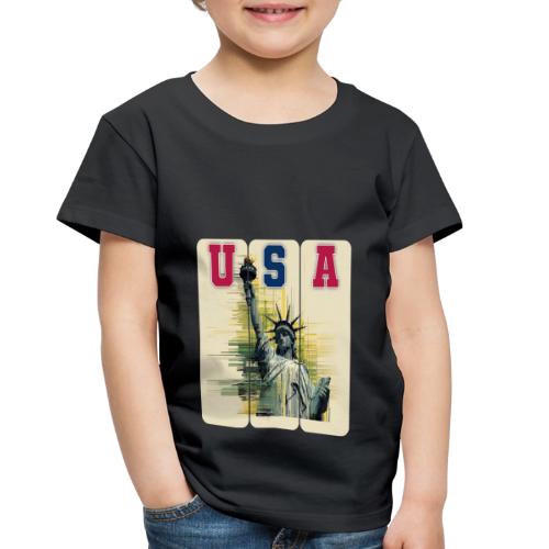 Art illustration of the Statue of Liberty - Toddler Premium T-Shirt